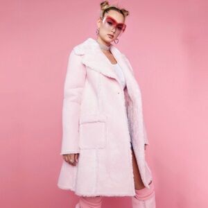 DOLLS KILL Such a Softie Shearling Coat